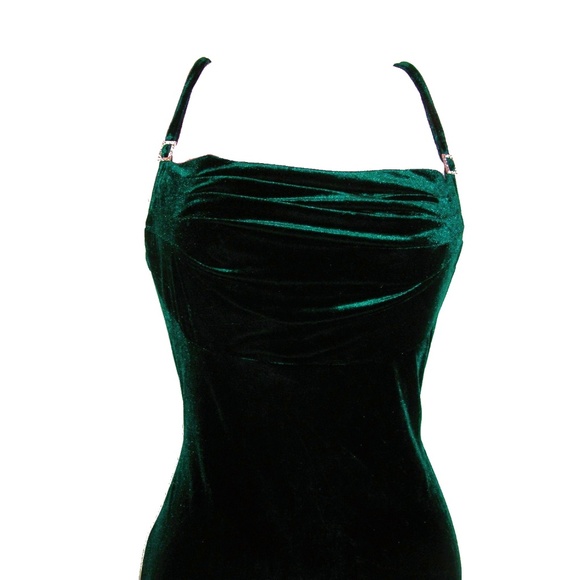 All that Jazz Dresses & Skirts - 1990s vintage green velvet prom dress size small